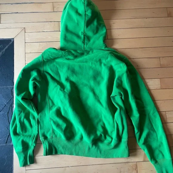 Emerald Green Reverse Weave Champion Hoodie size Medium (fits Large) - Picture 4 of 5